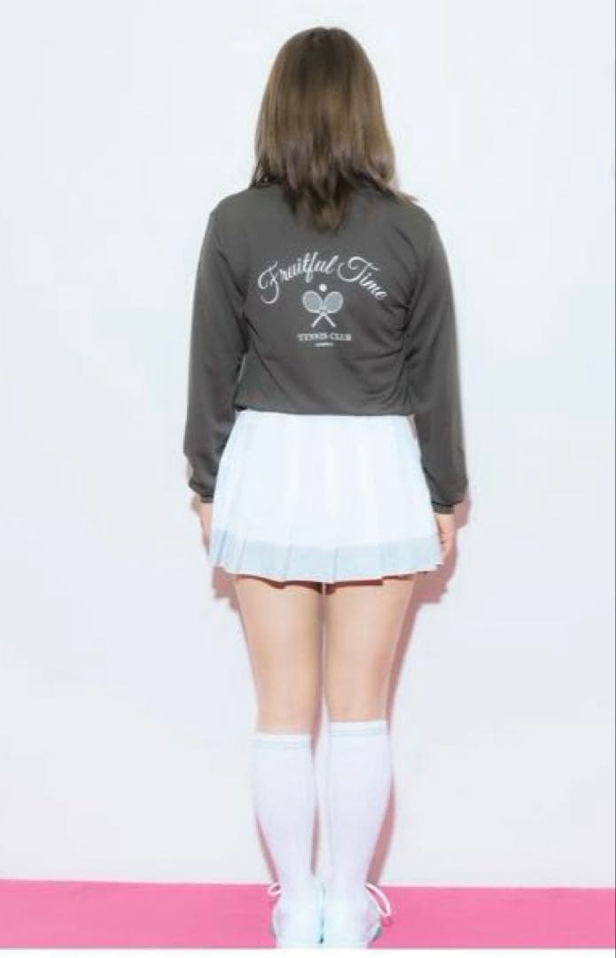 ひろ　Admiral × MU テニスウェア　宇野真彩　カーキ　M