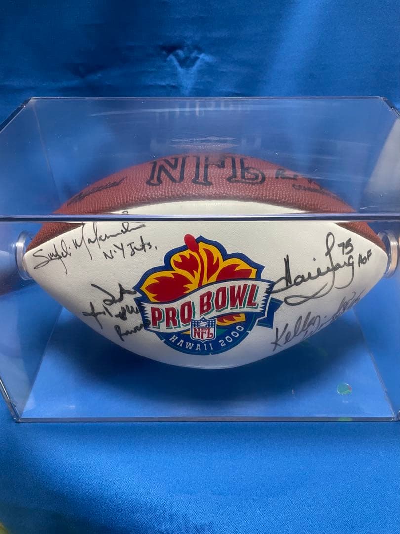 2000年NFLプロボウルロゴ入り直筆サインボール