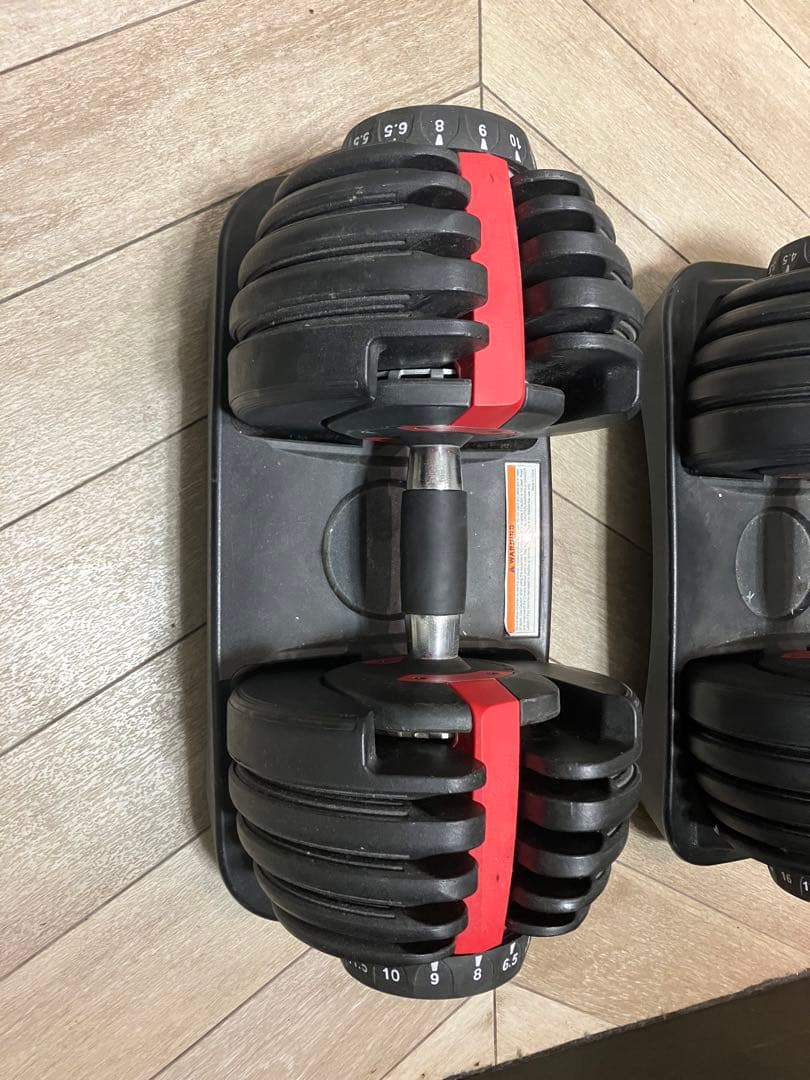 p*u様 可変式ダンベル 24.5kg 2個セット＋ベンチ台　3点セット　直接引