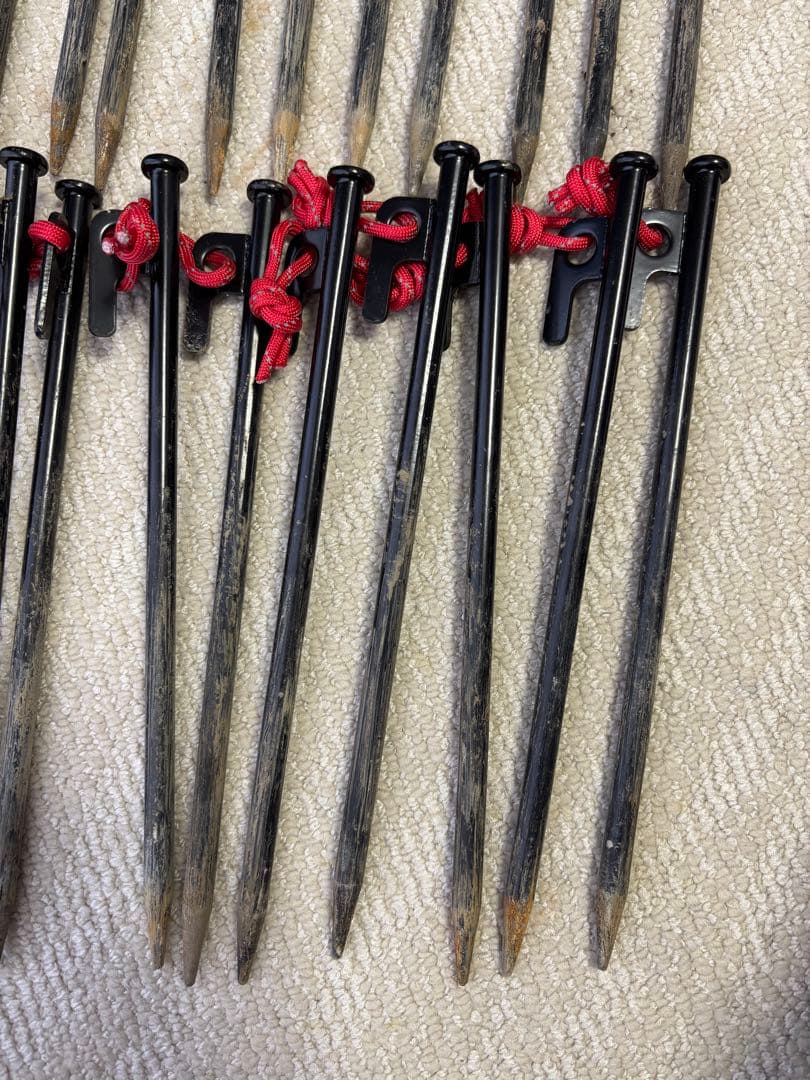 【最終価格】ロゴス ほぼ新品 テントセット オプション、スチールペグ付き