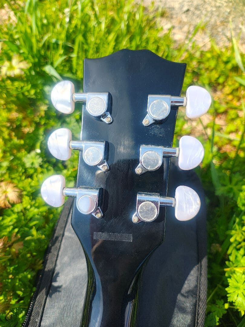美品 Headway HJ-35/BLK ピアノブラック ピックアップ付エレアコ