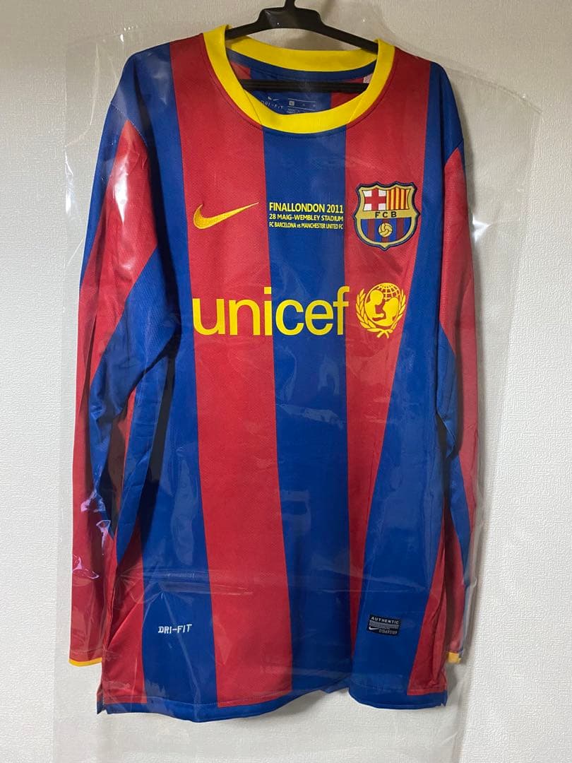 10/11 FCバルセロナ　メッシ　ユニフォーム CL決勝　新品 レプリカ　長袖