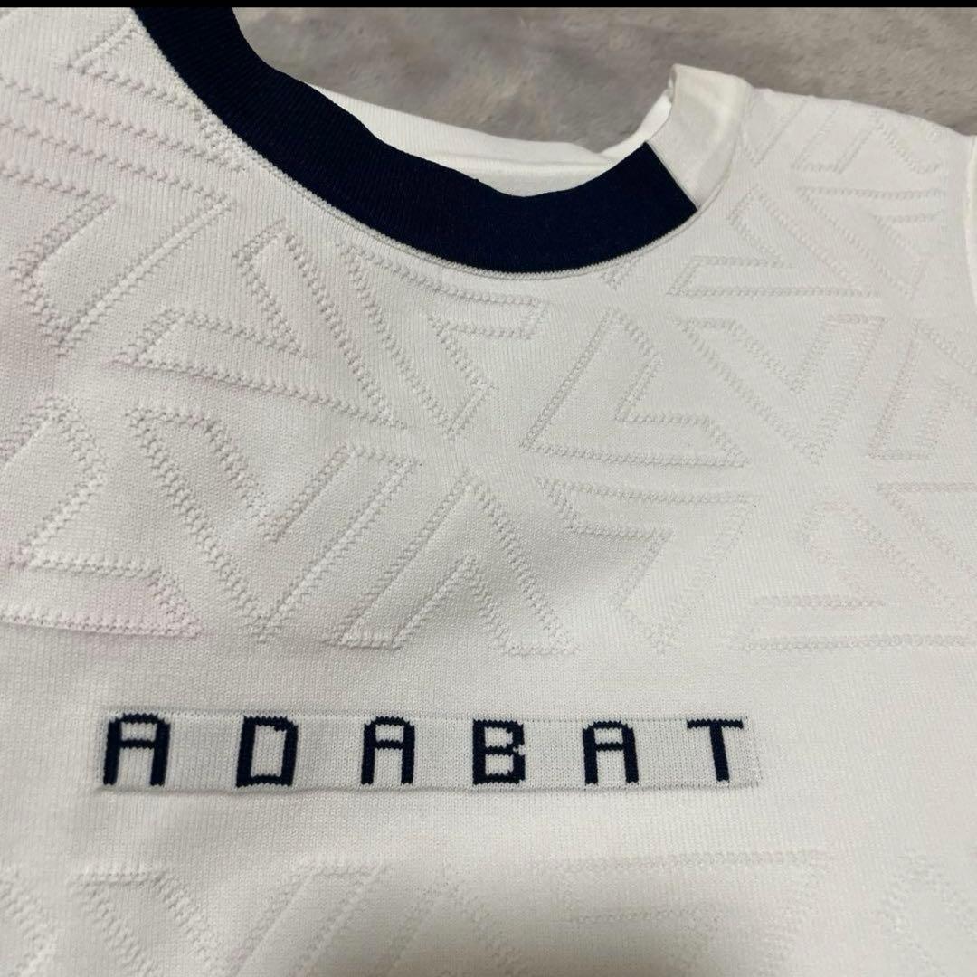 adabat ゴルフウェアセット　ロゴ入り長袖モックネックシャツ　パンツ　ベスト