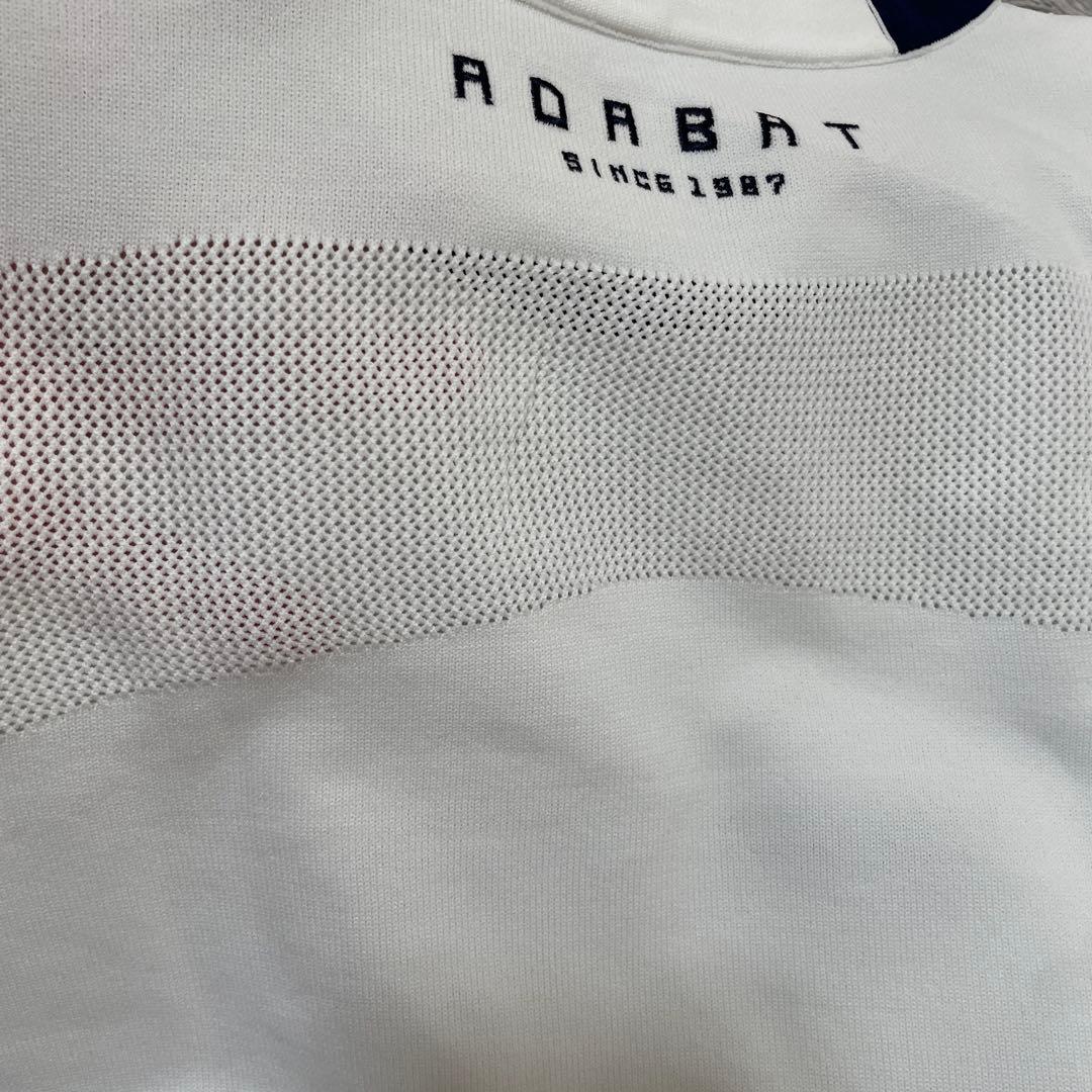 adabat ゴルフウェアセット　ロゴ入り長袖モックネックシャツ　パンツ　ベスト