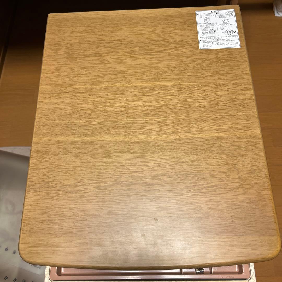 美品！コイズミ学習机　 3段引き出しキャスター付き
