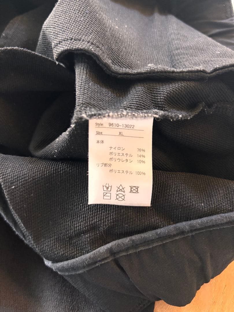SLDO 黒 ゴルフパンツ ジッパー付き