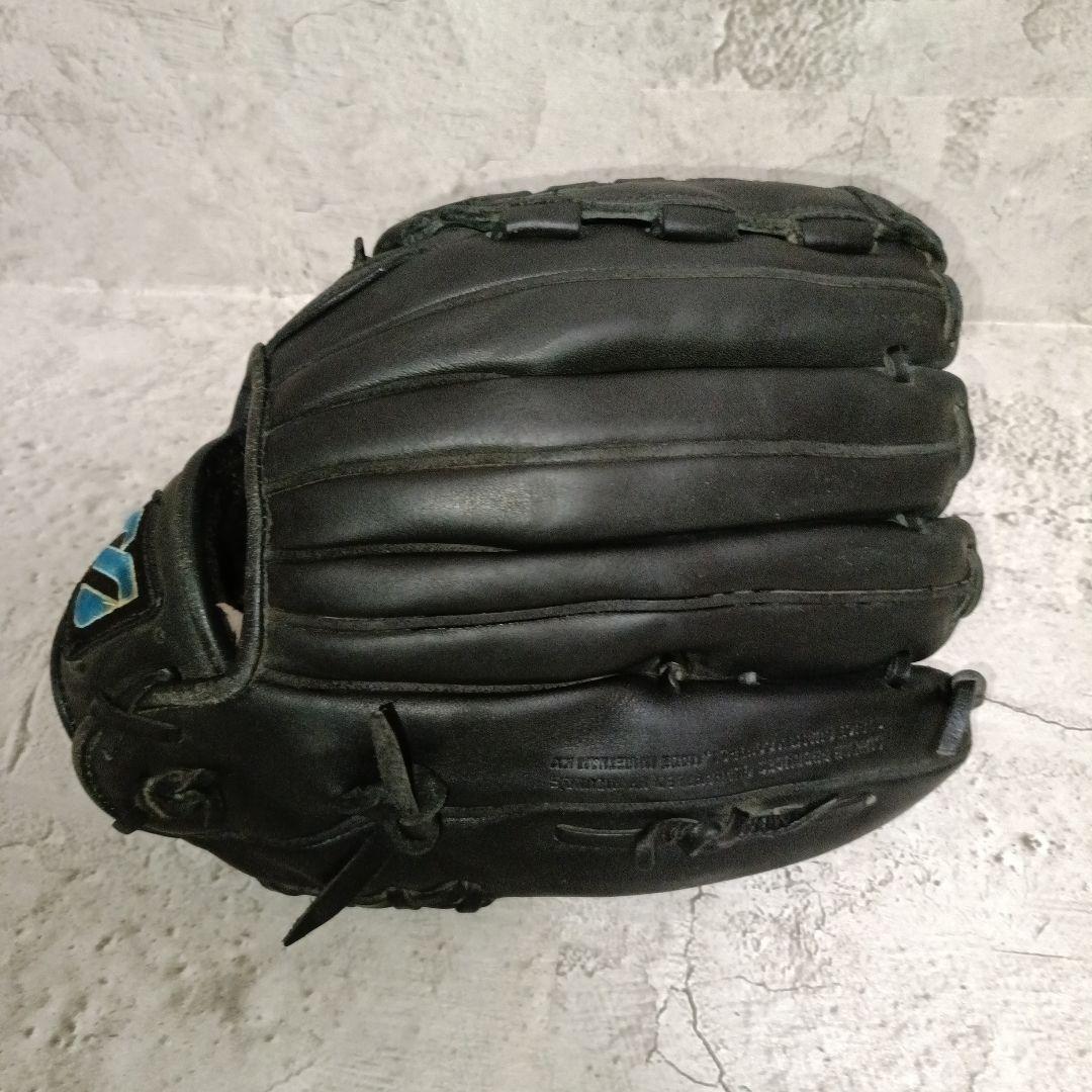 ミズノ ビューリーグ 左用軟式グローブ 旧Mラベル 青ビュー 黒
