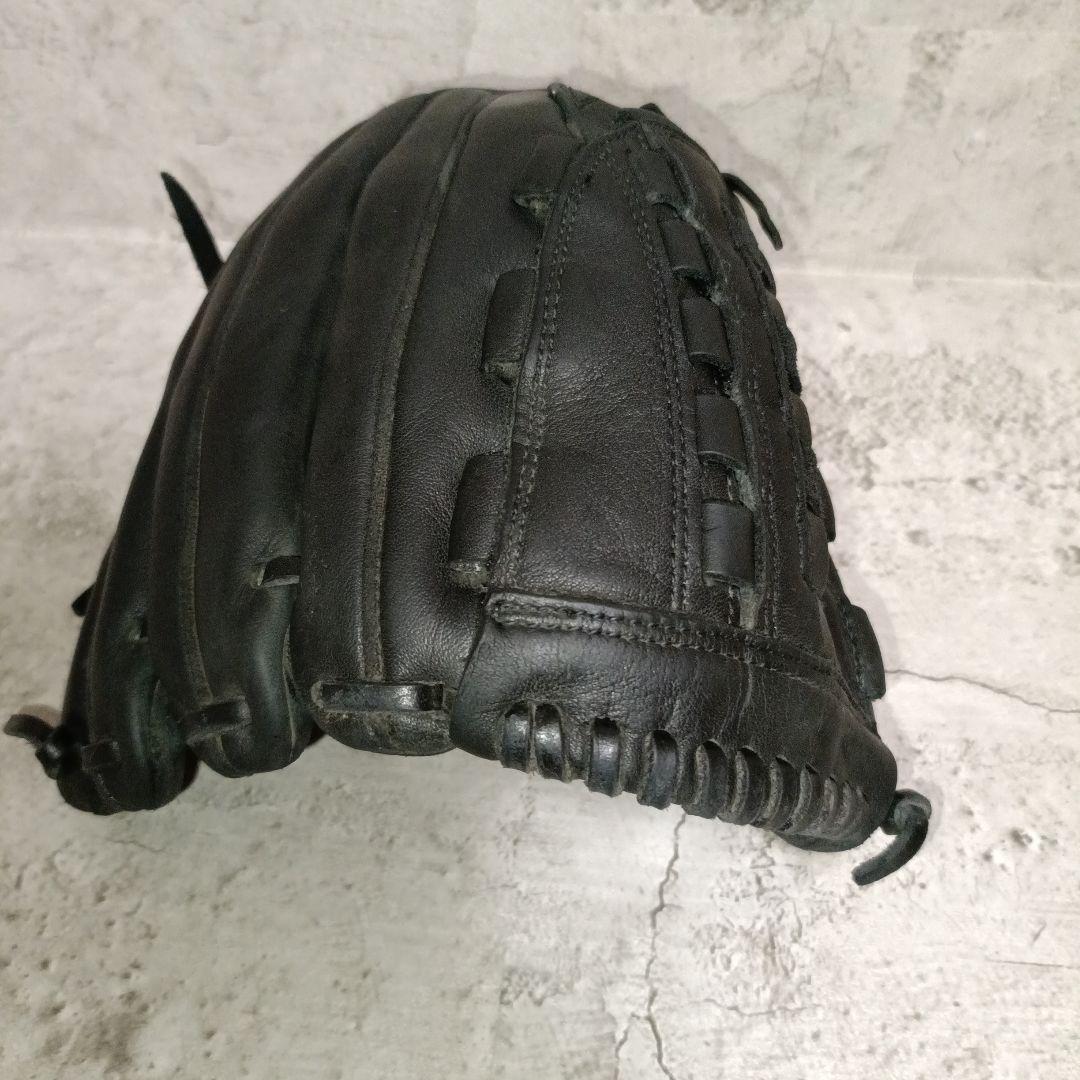 ミズノ ビューリーグ 左用軟式グローブ 旧Mラベル 青ビュー 黒