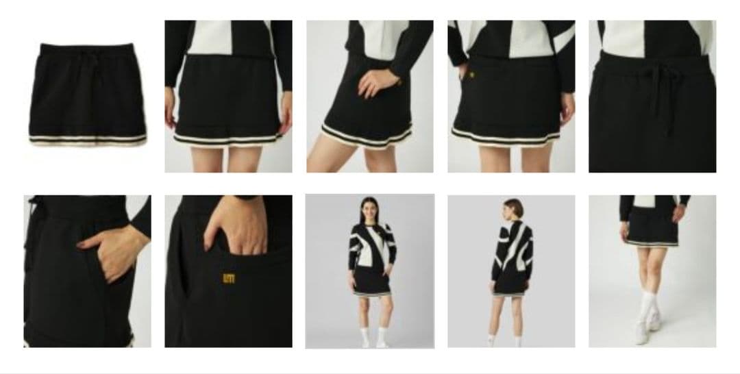 【LOUDMOUTh】未使用　黒のニットスカート