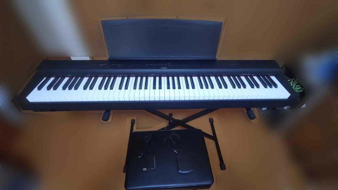 YAMAHA P-125 B Xスタンド・Xイス・ 電子ピアノ 88鍵盤 美品