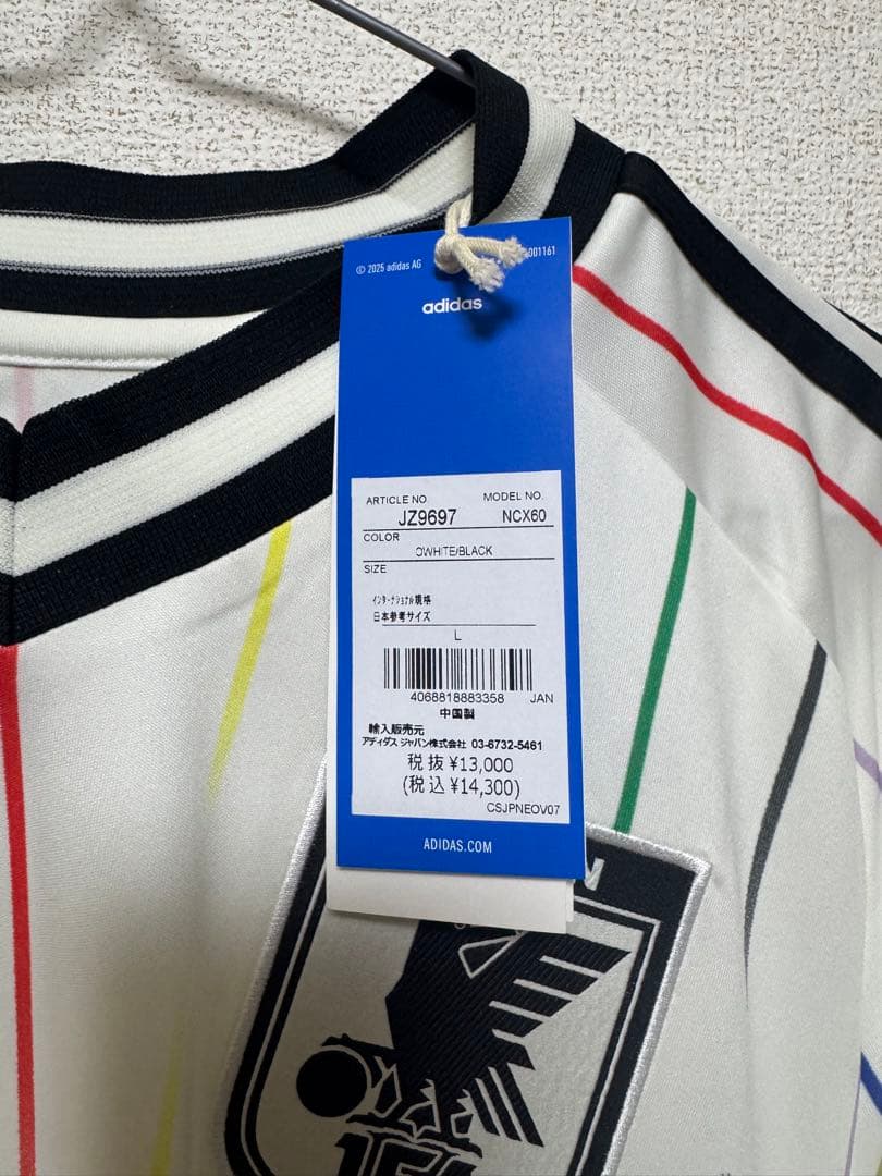 adidas サッカー日本代表 2026 アウェイ レプ リカユニフォーム 長袖