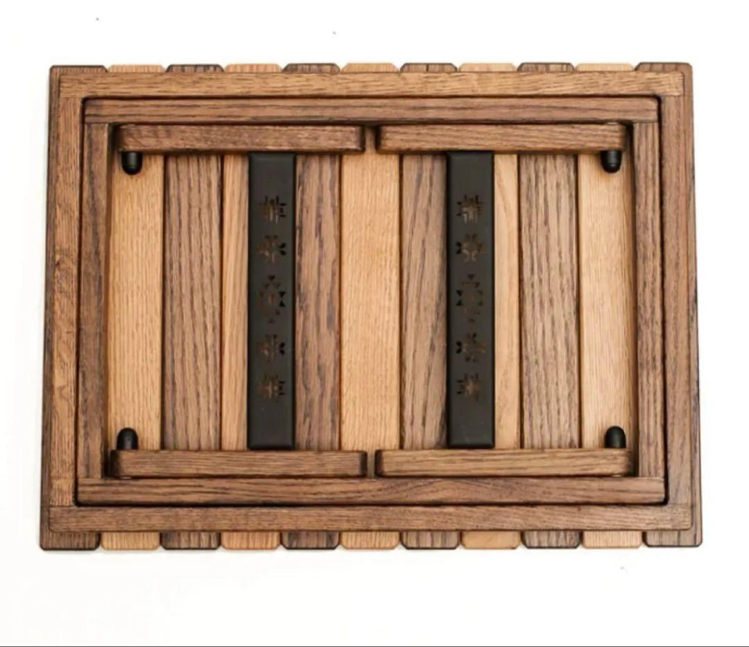 KIMICAMP セパレ　テーブル ウッドロールテーブル　2点セット