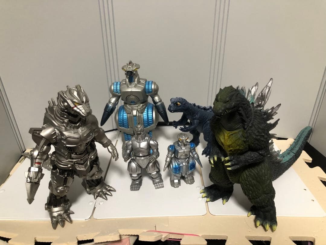 ゴジラ　メカゴジラ　ベビーゴジラ　フォースモゲラ　ソフビ　セット