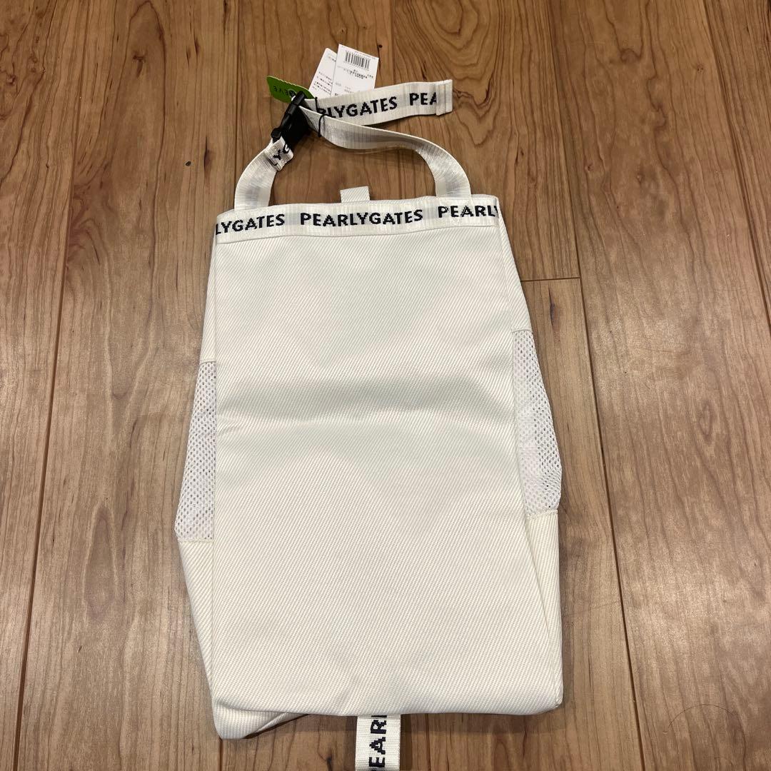 PEARLY GATES メッシュバッグ ホワイト