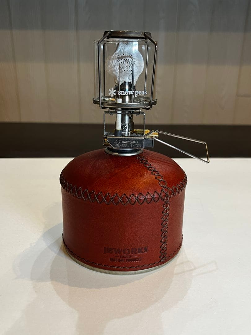  peak ギガパワーランタン天オート&メッシュグローブ&茶色革製カバー