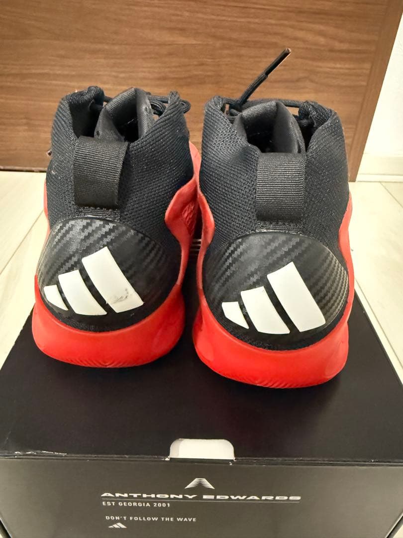 adidas AE1 ミドルカット27.0センチ　赤　使用1日　サイズ広め設定