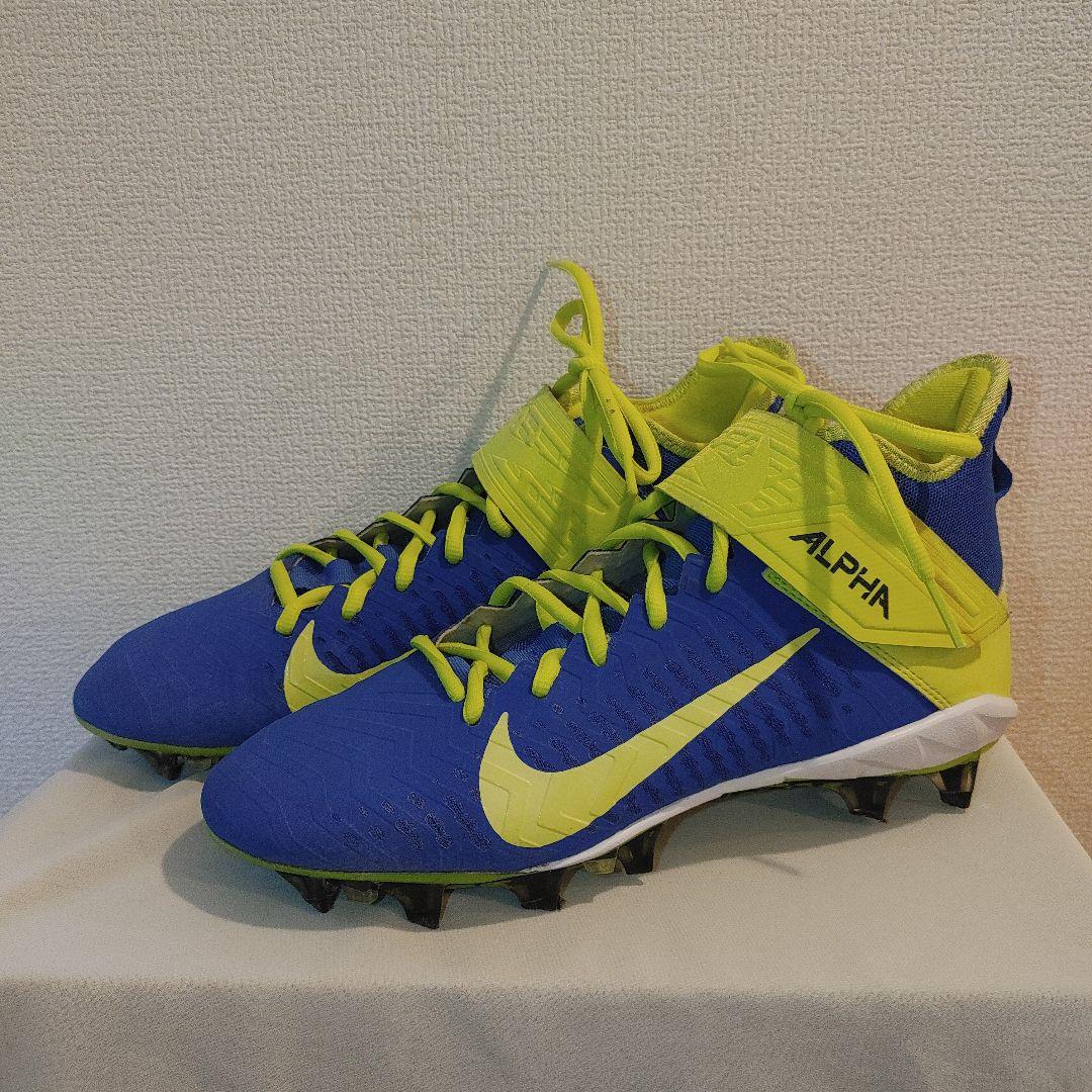 NIKE　フットボール　25.5センチ ポイント　スパイク　ブルー×イエロー