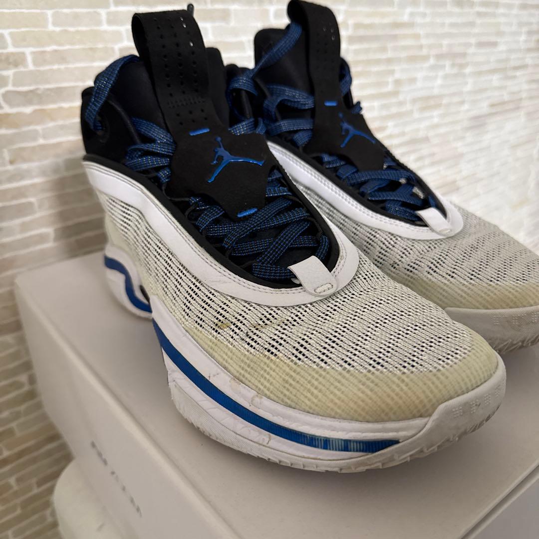 Air JORDAN36 PF NIKE ホワイト、ブルー、ブラック