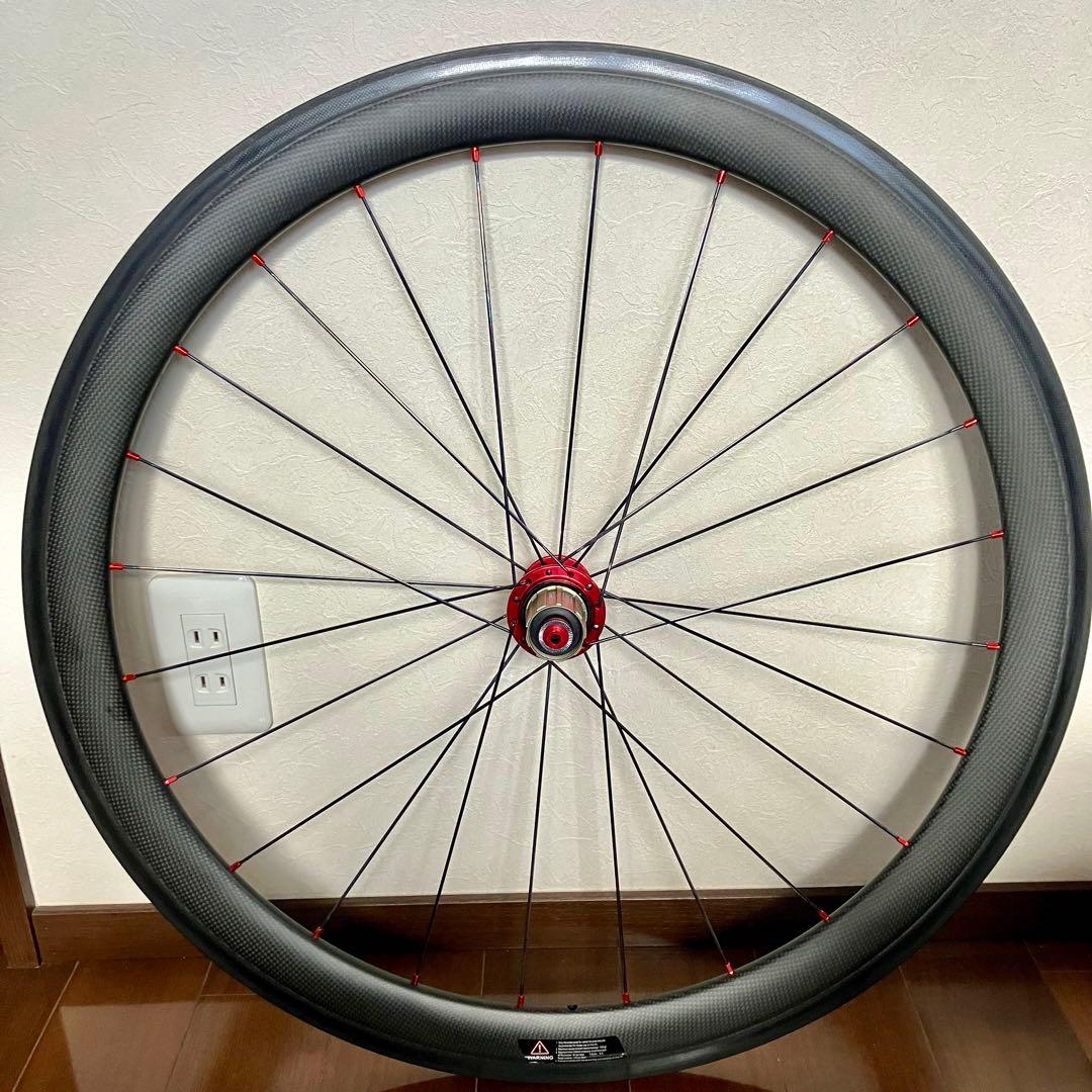 軽量LWCホイール SL 50mm クリンチャー リム 前後1371g【良品】