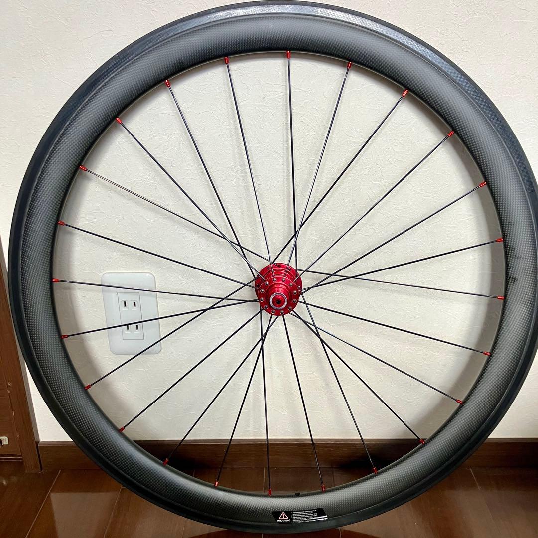 軽量LWCホイール SL 50mm クリンチャー リム 前後1371g【良品】