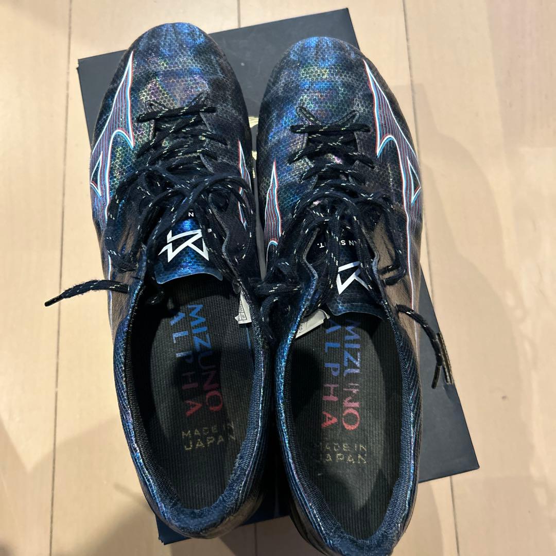 Mizuno Alpha サッカーシューズ 日本製 ブラック/マルチカラー