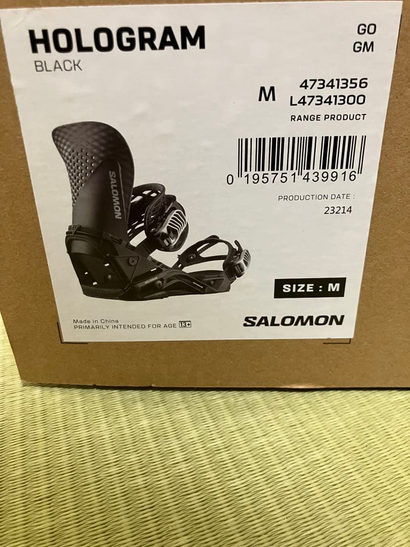 23-24SALOMON ホログラム　スノーボード ビンディング ブラック