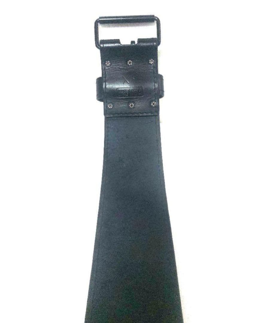 【中古美品】IRON TANKS パワーベルト 黒 レザー　サイズXS