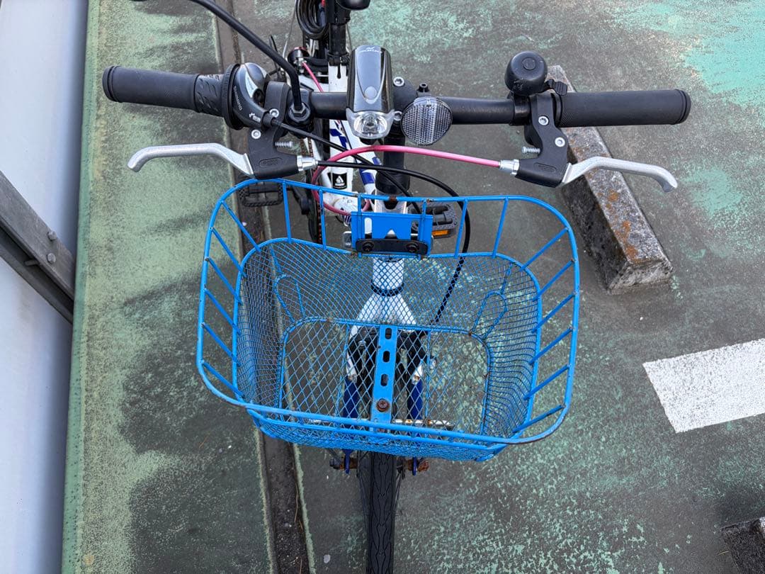 Dride 子供用自転車 22インチ ホワイト/ブルー 引取りのみ(世田谷)