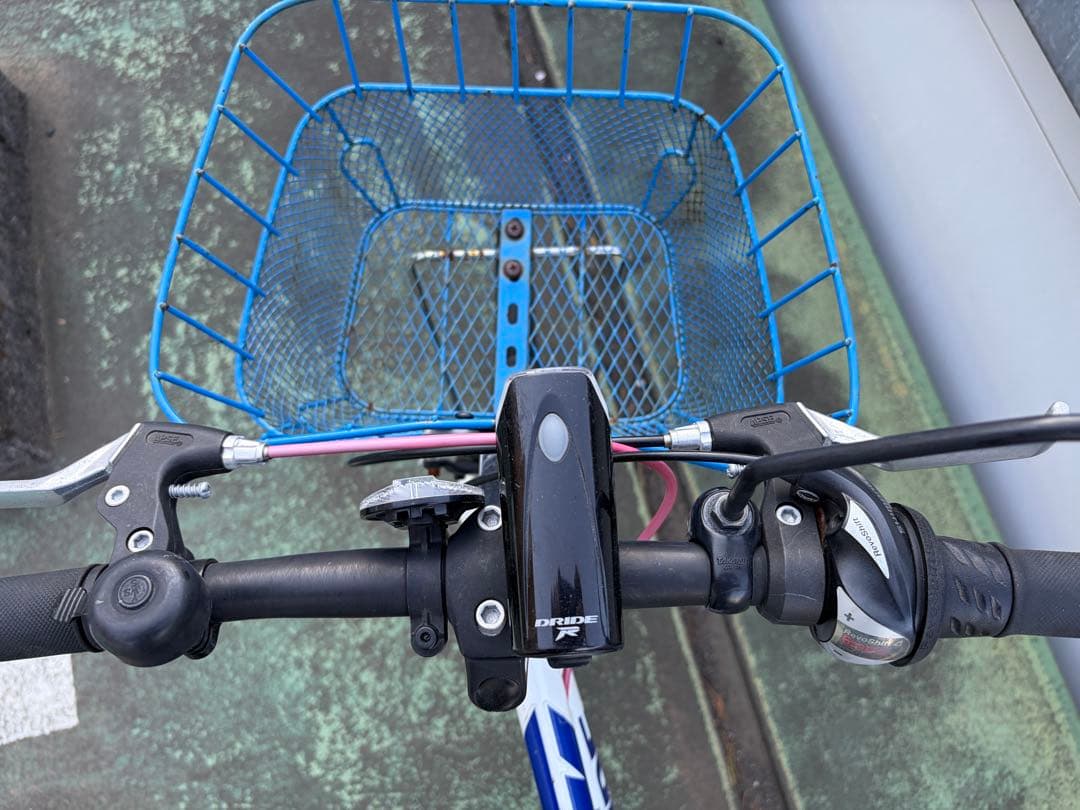 Dride 子供用自転車 22インチ ホワイト/ブルー 引取りのみ(世田谷)