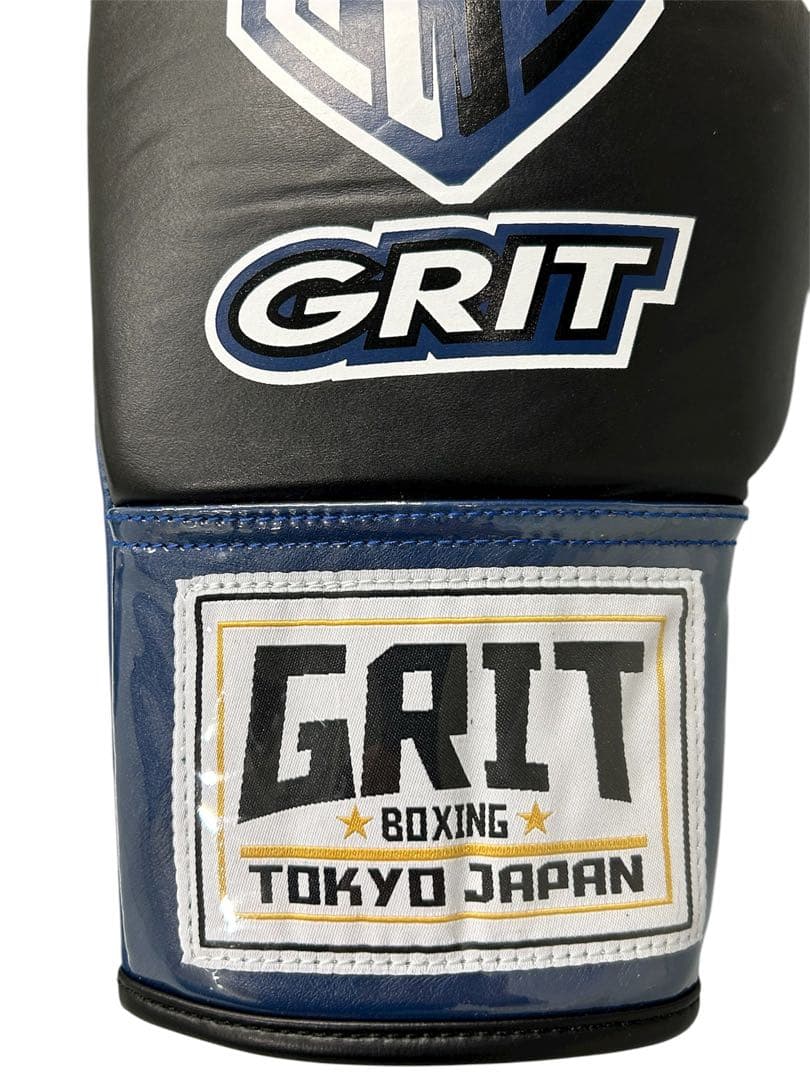 GRIT LACE UP BLUE 紐式 ボクシンググローブ 本革製　8oz