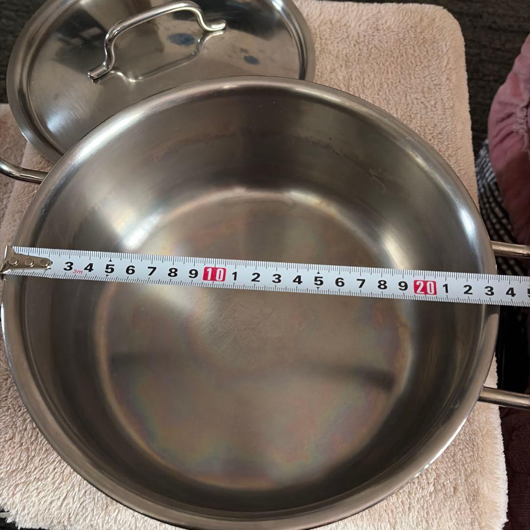 geo ステンレス 両手鍋 22cm
