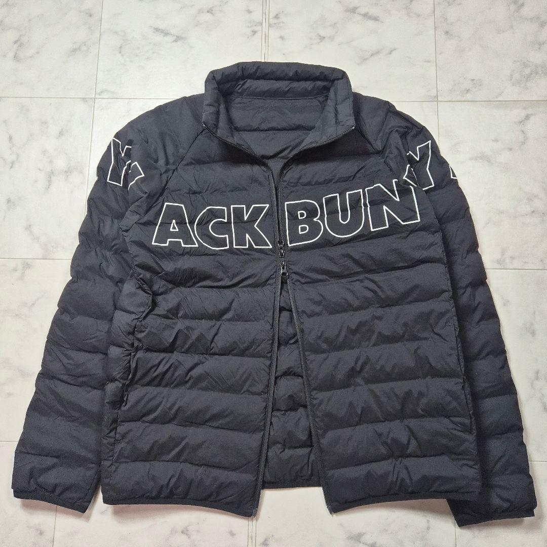美品 Jack Bunny!! ナイロンタフタ 中綿ブルゾン ブラック 2XL