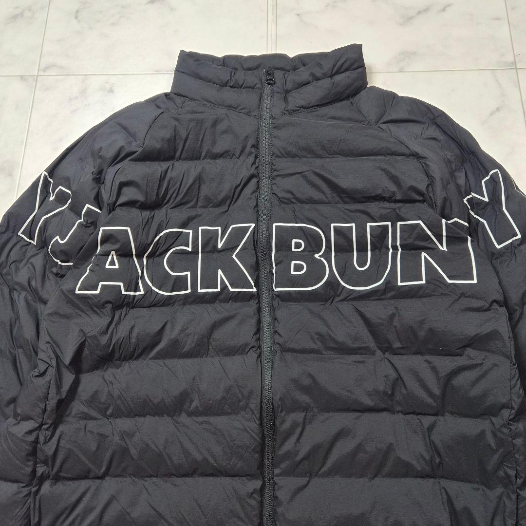美品 Jack Bunny!! ナイロンタフタ 中綿ブルゾン ブラック 2XL