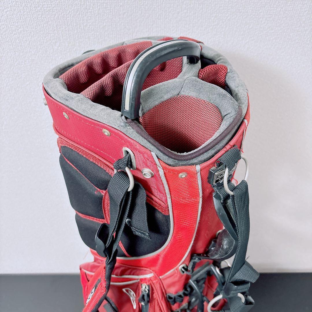 OGIO GROM スタンド式キャディバッグ 8分割 9.5型 レッド グロム
