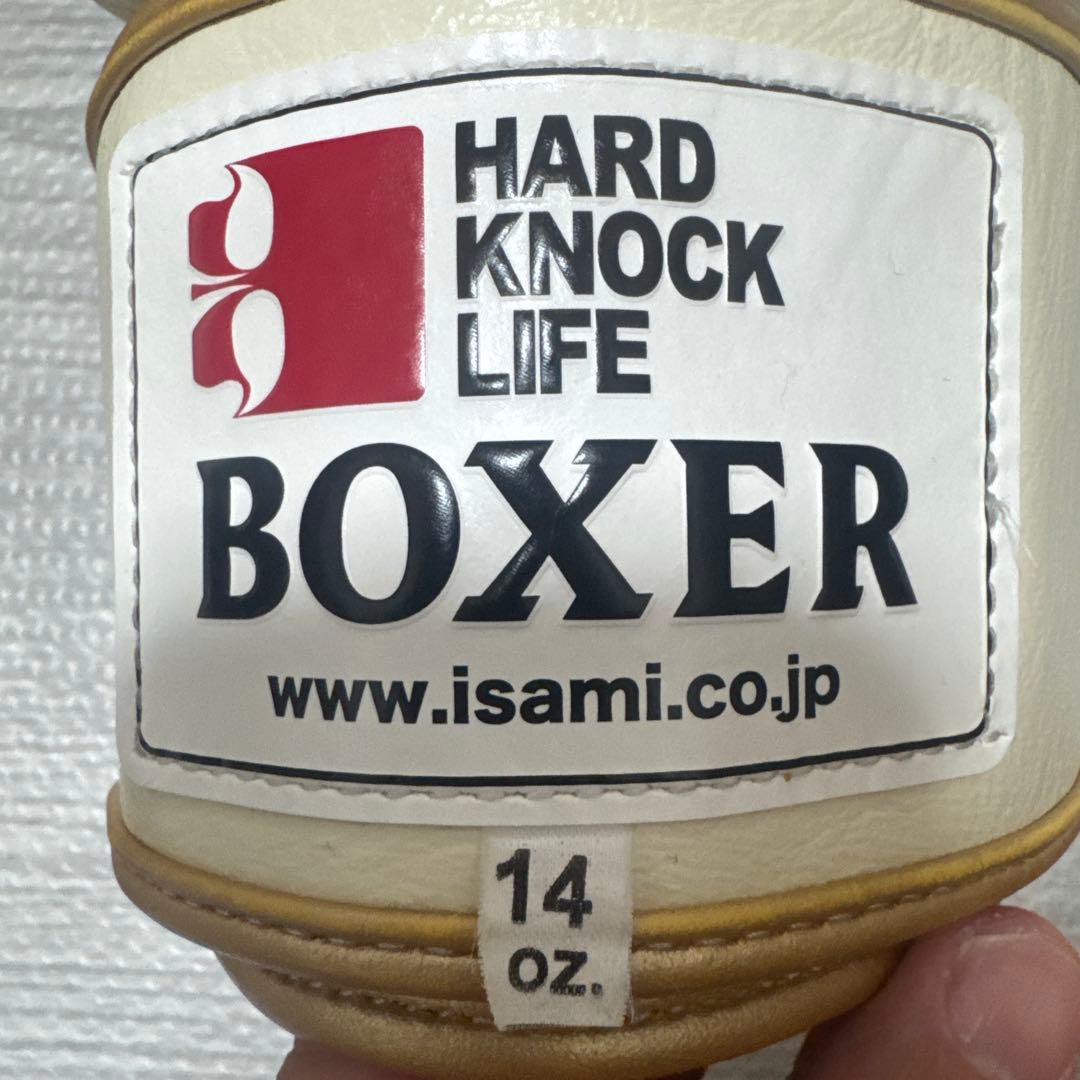 ISAMI BOXER ボクシンググローブ 14oz ホワイト