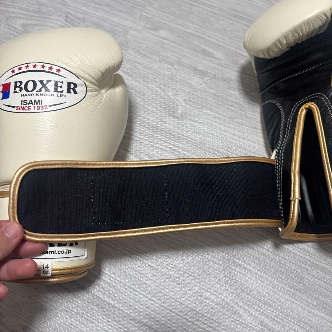 ISAMI BOXER ボクシンググローブ 14oz ホワイト
