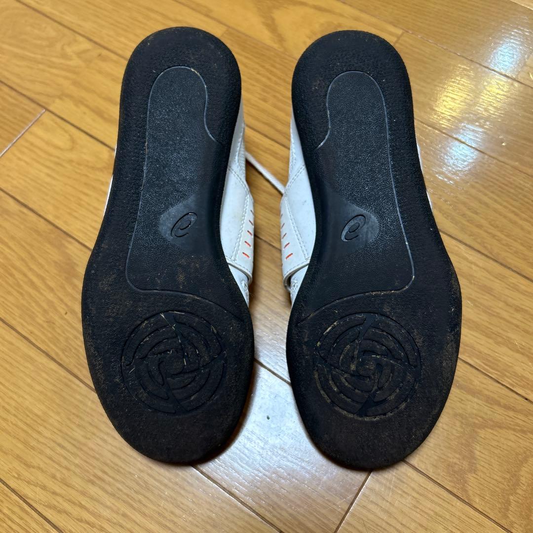 ASICS 陸上競技用シューズ 25.5cm ホワイト/オレンジ