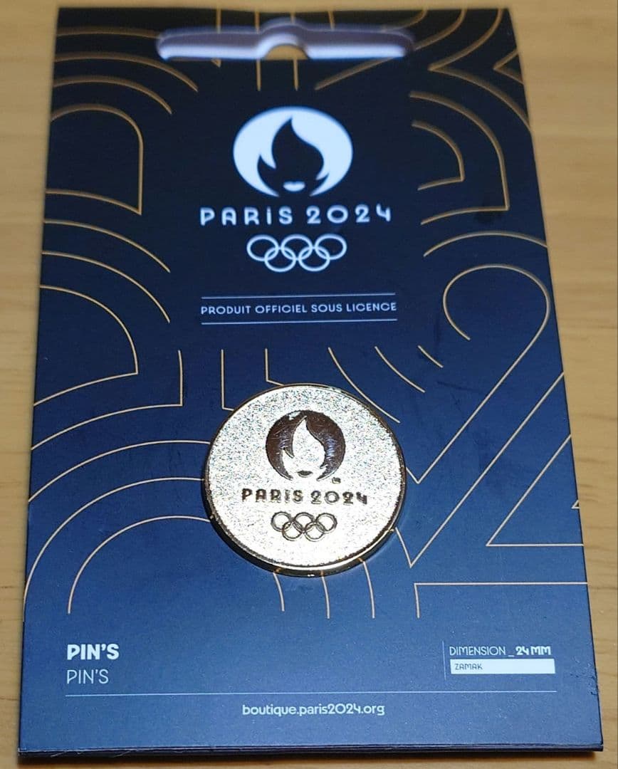 2024年PARISパリオリンピック ゴールドピンバッジ 新品