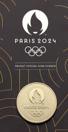 2024年PARISパリオリンピック ゴールドピンバッジ 新品