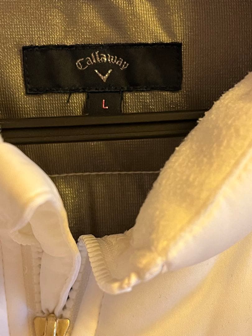 ［中古品］Callaway ゴルフウェア　レディースジャケット L ホワイト