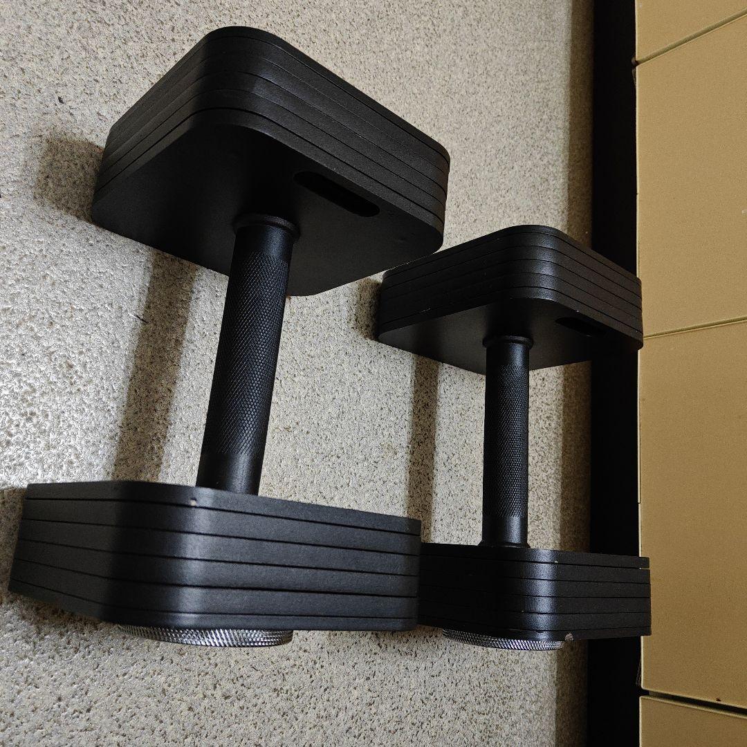 MOJEER 四角い 可変式ダンベル 24kg １つ その1