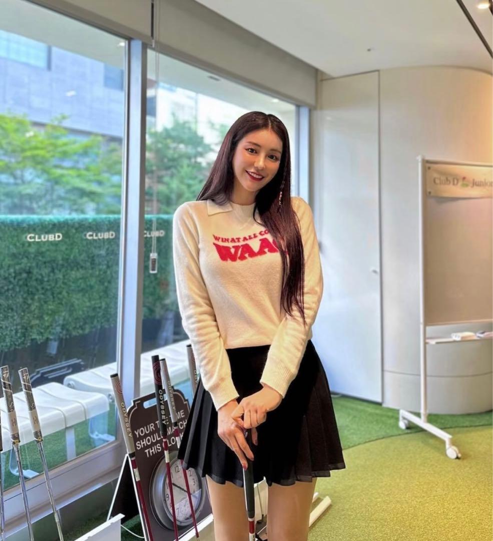 新品未使用 ゴルフ WAAC ワック レディース セーター 長袖 Mサイズ