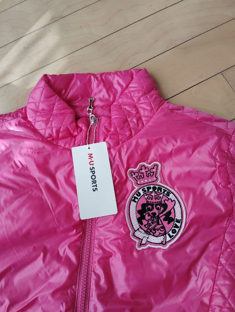 新品　MU SPORTS ピンクジャンパー　キルティングジャケット