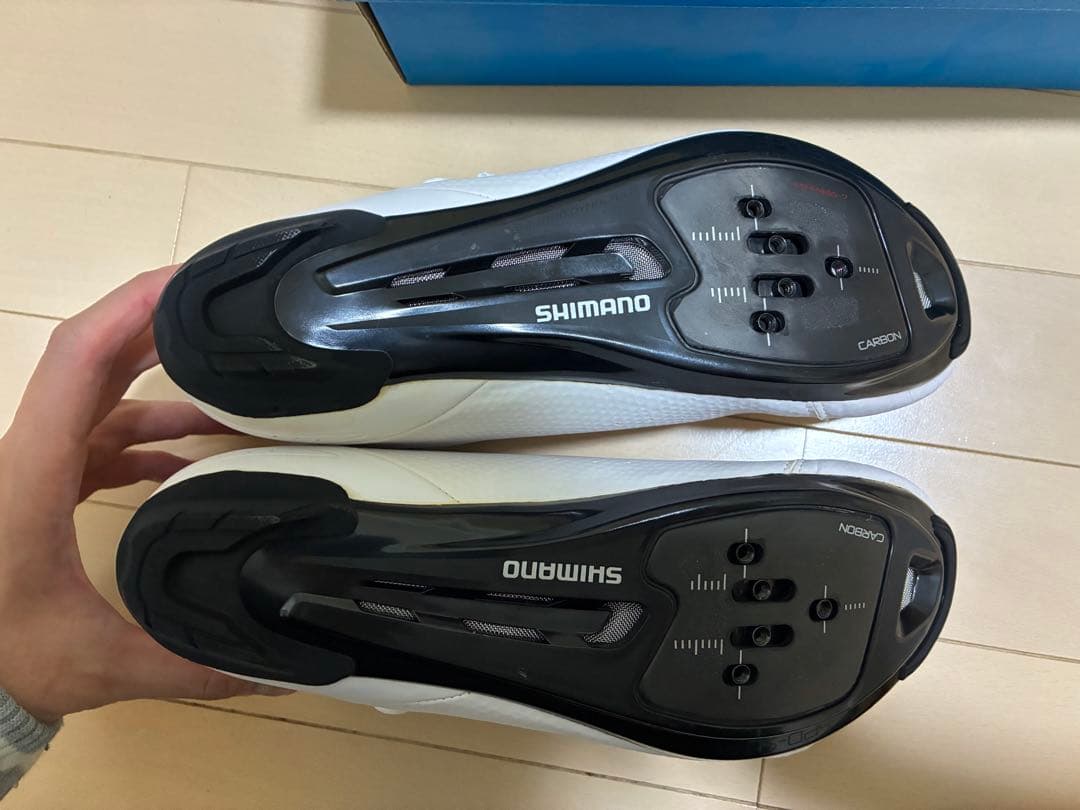 SHIMANO 自転車シューズ 44サイズ ホワイト　rp5