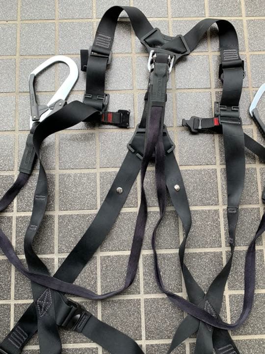 タジマtajima フルハーネス安全帯セット スチール製GSモデル Mサイズ黒