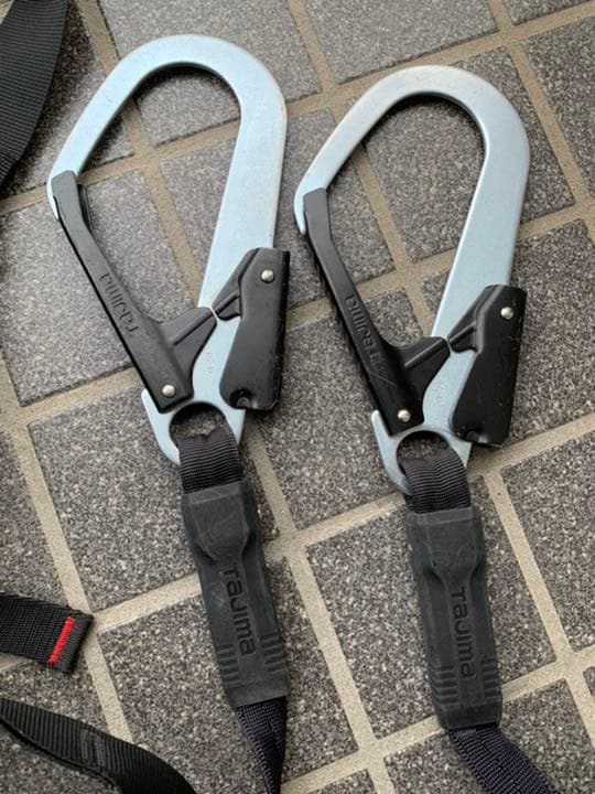 タジマtajima フルハーネス安全帯セット スチール製GSモデル Mサイズ黒