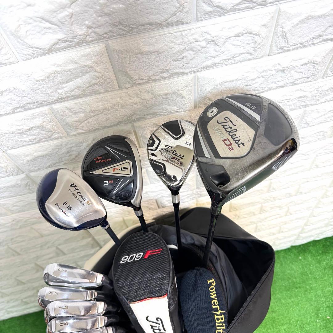 ゴルフセット　豪華　SRIXON タイトリスト　ラウンド仕様　本格派　すぐ使える