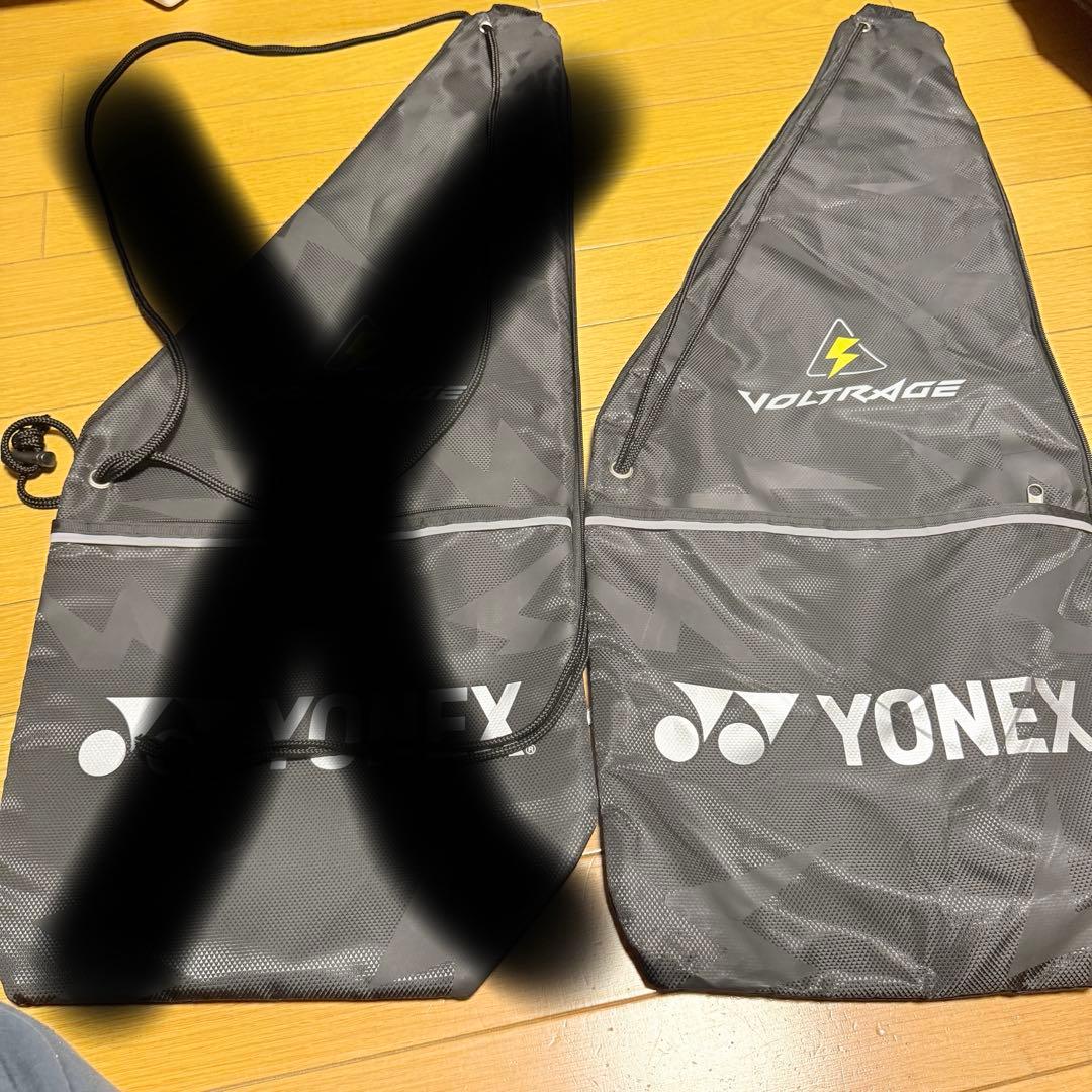 軟式用テニスラケット 2本セット ソフトテニス ボルトレイジ5s ケース付き