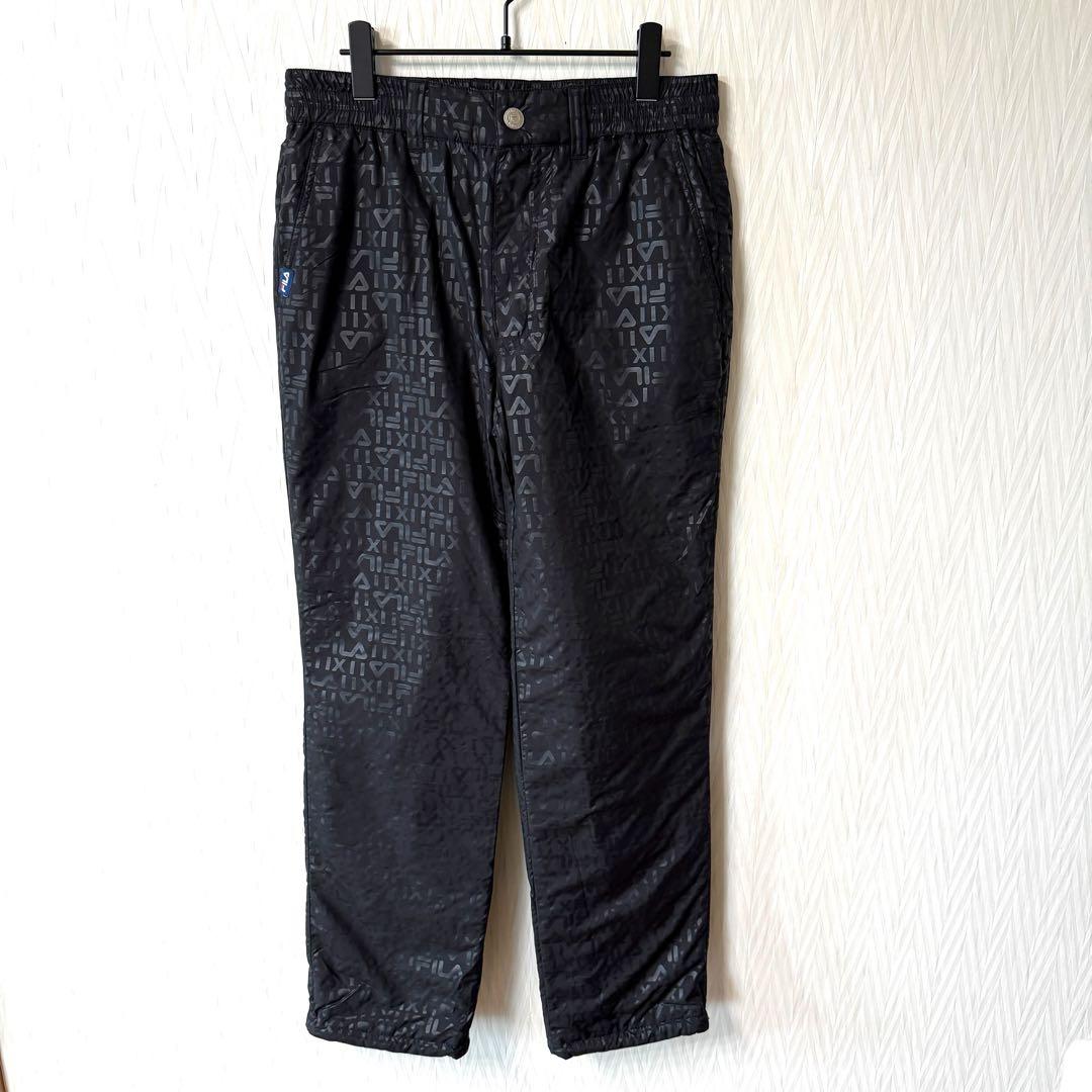 【極美品】FILA GOLF セットアップ M ブラック メンズ ゴルフウェア