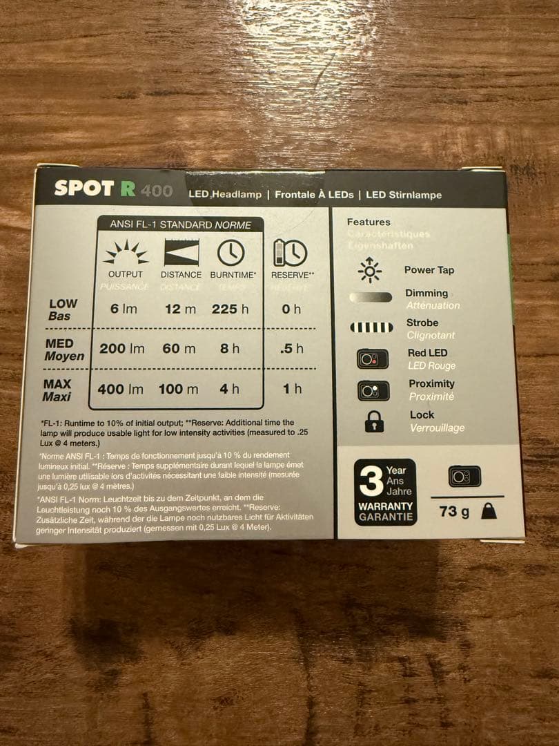 【新品】 SPOT R 400ルーメン ヘッドランプ